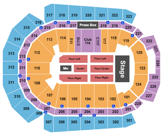 Casey's Center Bert Kreischer Seating Chart